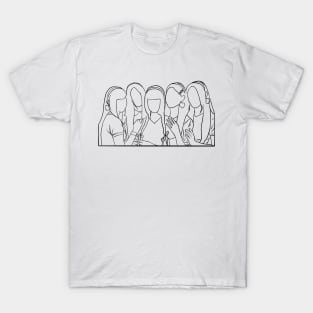 KPOP FANART LINE ART V3 T-Shirt